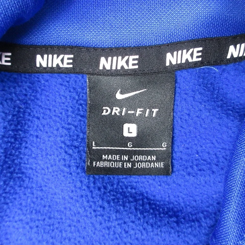 Boston Red Sox Sweater Mens Large Blue Hoodie Sweatshirt Nike Drifit Baseball